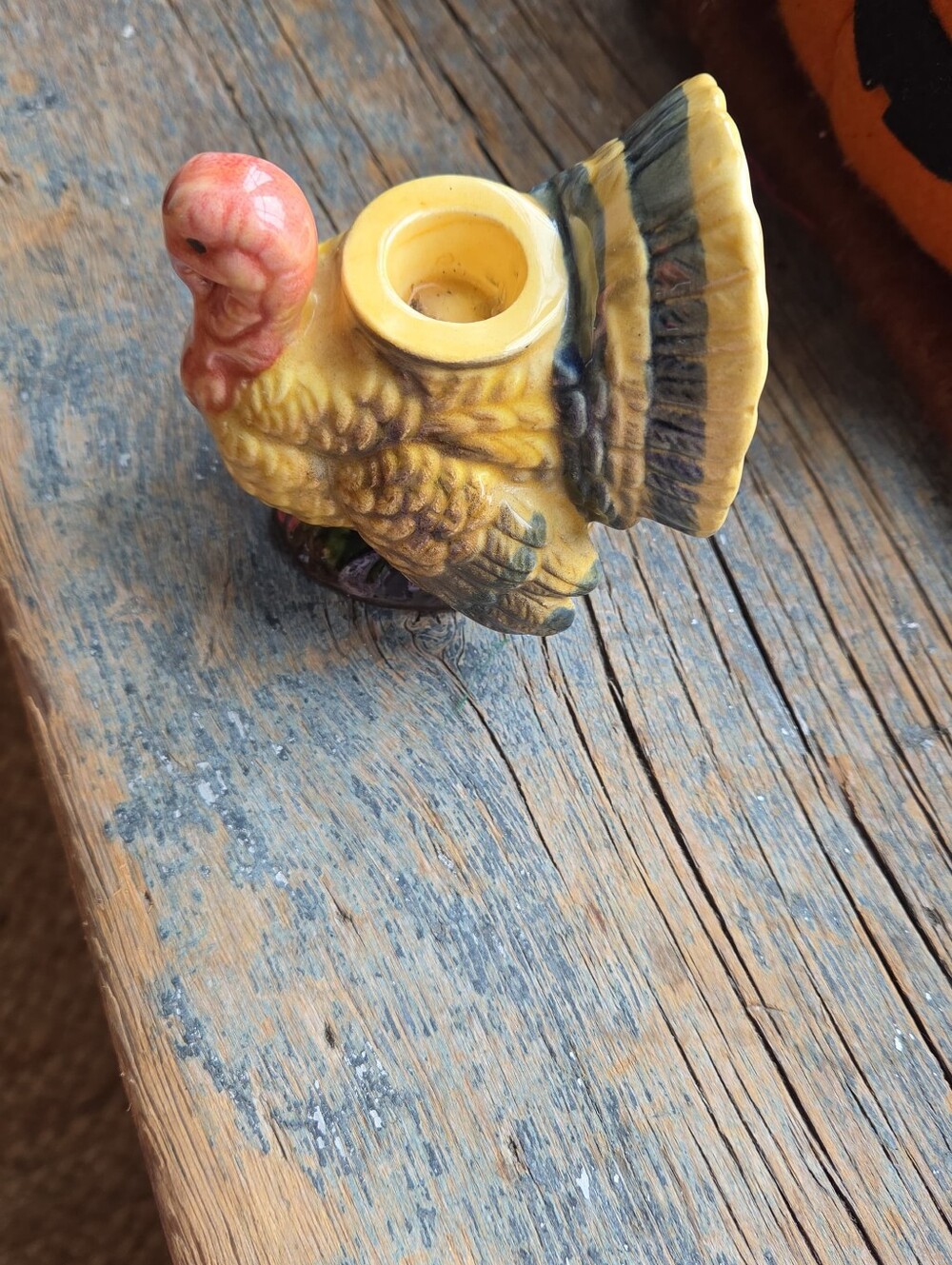 Vintage Napcoware Turkey Candle Stick Holder.